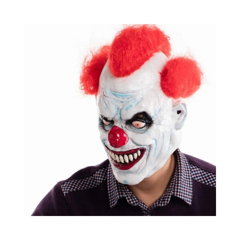 Angry clown full face latex mask - Halloween - party - carnavalMasks