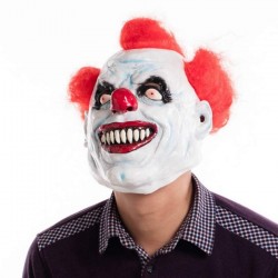 Angry clown full face latex mask - Halloween - party - carnavalMasks