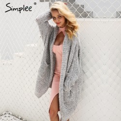 Hoodies & JerséisCasual Knitting Long Cardigan Loose Jumper