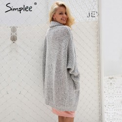 Casual Knitting Long Cardigan Loose JumperHoodies & Jumpers