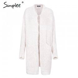 Hoodies & JerséisCasual Knitting Long Cardigan Loose Jumper