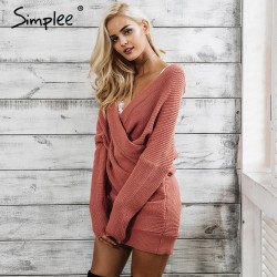 Hoodies & JerséisSexy Cross Knitting Sweater Pullover