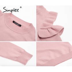 Elegant Off Shoulder Knitted Sweater JumperHoodies & Jumpers