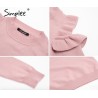 Elegant Off Shoulder Knitted Sweater JumperHoodies & Jumpers