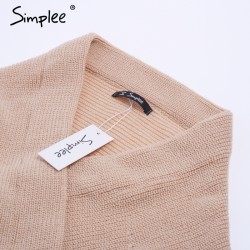 Hoodies & JerséisSexy Cross Knitting Sweater Pullover