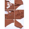 Backless Lace-Up pullover - sweater knittedHoodies & Jumpers