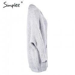 Casual Knitting Long Cardigan Loose JumperHoodies & Jumpers