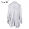 Casual Knitting Long Cardigan Loose JumperHoodies & Jumpers