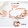 Multilayer Symmetry Circle Link Rhinestones BraceletBracelets