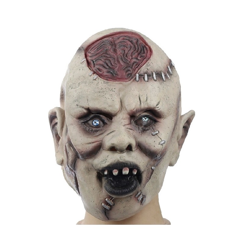 MáscaraMascarada de Halloween Máscara de Zombie de silicona