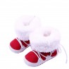 Bebé y niñosZapatos de Fleece de cuello suave de Toddler recién nacido bota a los primeros caminantes