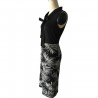Leaf Print Elegant Patchwork DressDresses