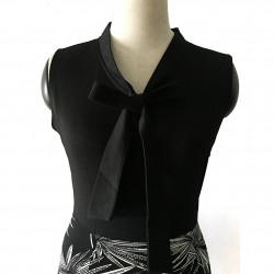 Leaf Print Elegant Patchwork DressDresses