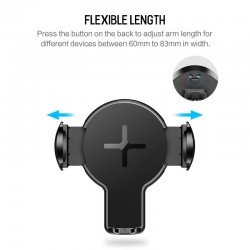 AccesoriosiPhone X S8 Original 360 Grado Rotación Qi Wireless Cargador de teléfono con indicador LED