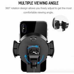 iPhone X S8 Original 360 Degree Rotation Qi Wireless Car Charger Phone Holder With LED IndicatorAccessories