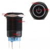 Interruptores12V 5-pin botón de presión de metal de 19 mm - interruptor de potencia momentánea con LED - interruptor impermea...