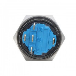 Interruptores12V 5-pin botón de presión de metal de 19 mm - interruptor de potencia momentánea con LED - interruptor impermea...