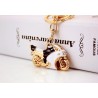 Motorcycle Enamel Crystal Keychain KeyringKeyrings