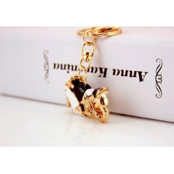 Motorcycle Enamel Crystal Keychain KeyringKeyrings