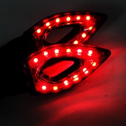 Partes de motosimpermeable universal 12 LED Indicadores de señalización de giro de motocicleta Luces 2pcs