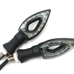 Partes de motosimpermeable universal 12 LED Indicadores de señalización de giro de motocicleta Luces 2pcs