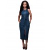Jeans midi dress - with zipperDresses
