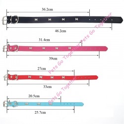 Collares & Correas5 Colores Piel de PU resistente para perros de mascotas