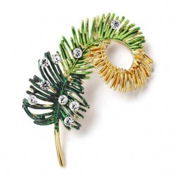 Crystal Pine tree broochBrooches