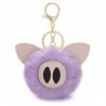 Fur pompom - piggy - keyringKeyrings