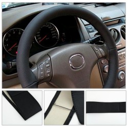 Leather car steering wheel coverSteering wheel covers