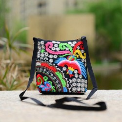 Ethnic mini shoulder embroidered crossbody bagBags