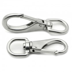 Outdoor & CampingM4 carabiner de muelle giratorio multiusos acero inoxidable 2 piezas