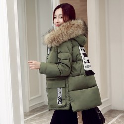 ChaquetasChaqueta mujer a prueba de agua con capucha de piel