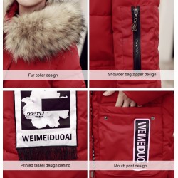 Women's waterproof parka jacket with fur hoodJackets