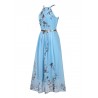 VestidosChiffon floral print maxi vestido