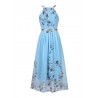 VestidosChiffon floral print maxi vestido