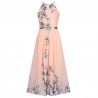 VestidosChiffon floral print maxi vestido