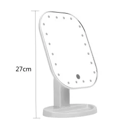 MaquillajeDoble espejo de maquillaje LED ajustable