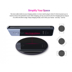 AccesoriosSamsung Galaxy S9 S8 S7 iPhone 8 / X / 8 Plus UMIDIGI Q1 cargador rápido inalámbrico 15W