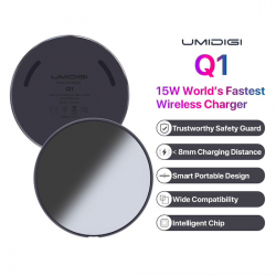 AccesoriosSamsung Galaxy S9 S8 S7 iPhone 8 / X / 8 Plus UMIDIGI Q1 cargador rápido inalámbrico 15W
