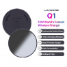 AccesoriosSamsung Galaxy S9 S8 S7 iPhone 8 / X / 8 Plus UMIDIGI Q1 cargador rápido inalámbrico 15W