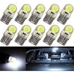 T10T10 W5W LED lámpara de luz del coche COB bombilla10 pcs