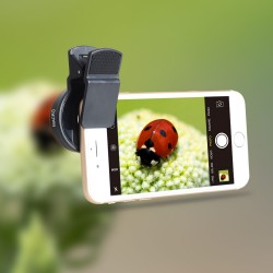 AccesoriosiPhone 6 Plus 5S 4S Samsung S6 S5 Nota 4 HD super amplio ángulo super macro cámara de lente
