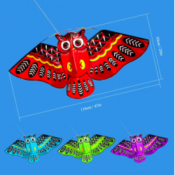 Colorful owl easy fly kite 110 * 50cmKites