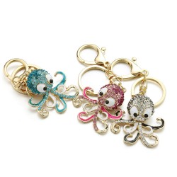 Crystal octopus keychain - keyringKeyrings