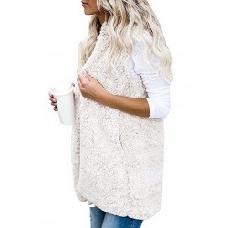 Chaquetaschaleco de piel - encapuchado cuerpo caliente - chaqueta