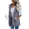 Chaquetaschaleco de piel - encapuchado cuerpo caliente - chaqueta