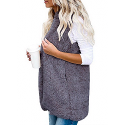 Chaquetaschaleco de piel - encapuchado cuerpo caliente - chaqueta