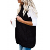 Chaquetaschaleco de piel - encapuchado cuerpo caliente - chaqueta