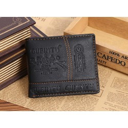 Leather men's wallet purse - zipper and credit card slotsWallets